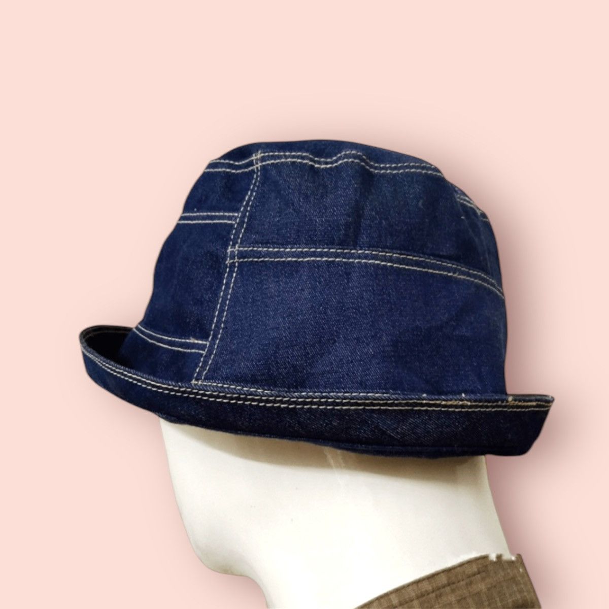 Japanese Brand × Vintage RARE VINTAGE JAPAN DENIM BUCKET HAT Size ONE SIZE - 10 Thumbnail