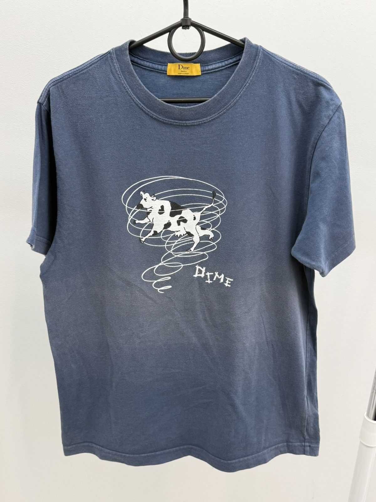 Dime Dime Cow Tornado Faded T-shirt Tee Size US S / EU 44-46 / 1 - 1 Thumbnail