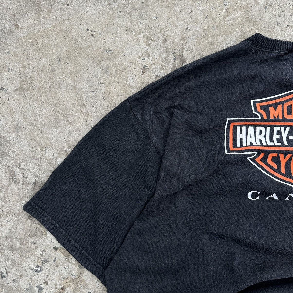 Harley Davidson VTG Harley Davidson Motorcycle T-shirts Big Logo Canada 2001 Size US XL / EU 56 / 4 - 11 Thumbnail