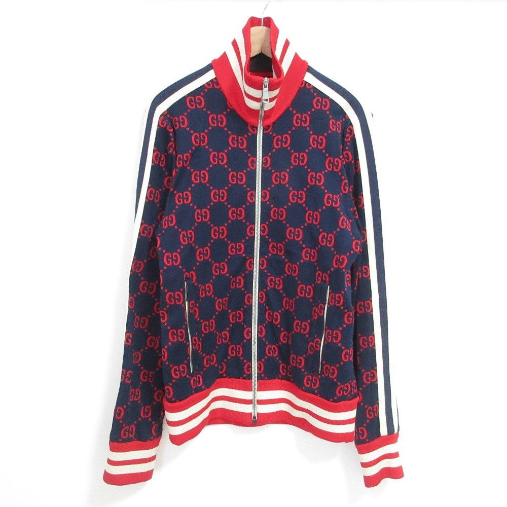 Gucci Gucci Gucci GG Jacquard Track Jacket Textile Outerwear 496919 DUTY FREE for USA Size ONE SIZE - 1 Thumbnail