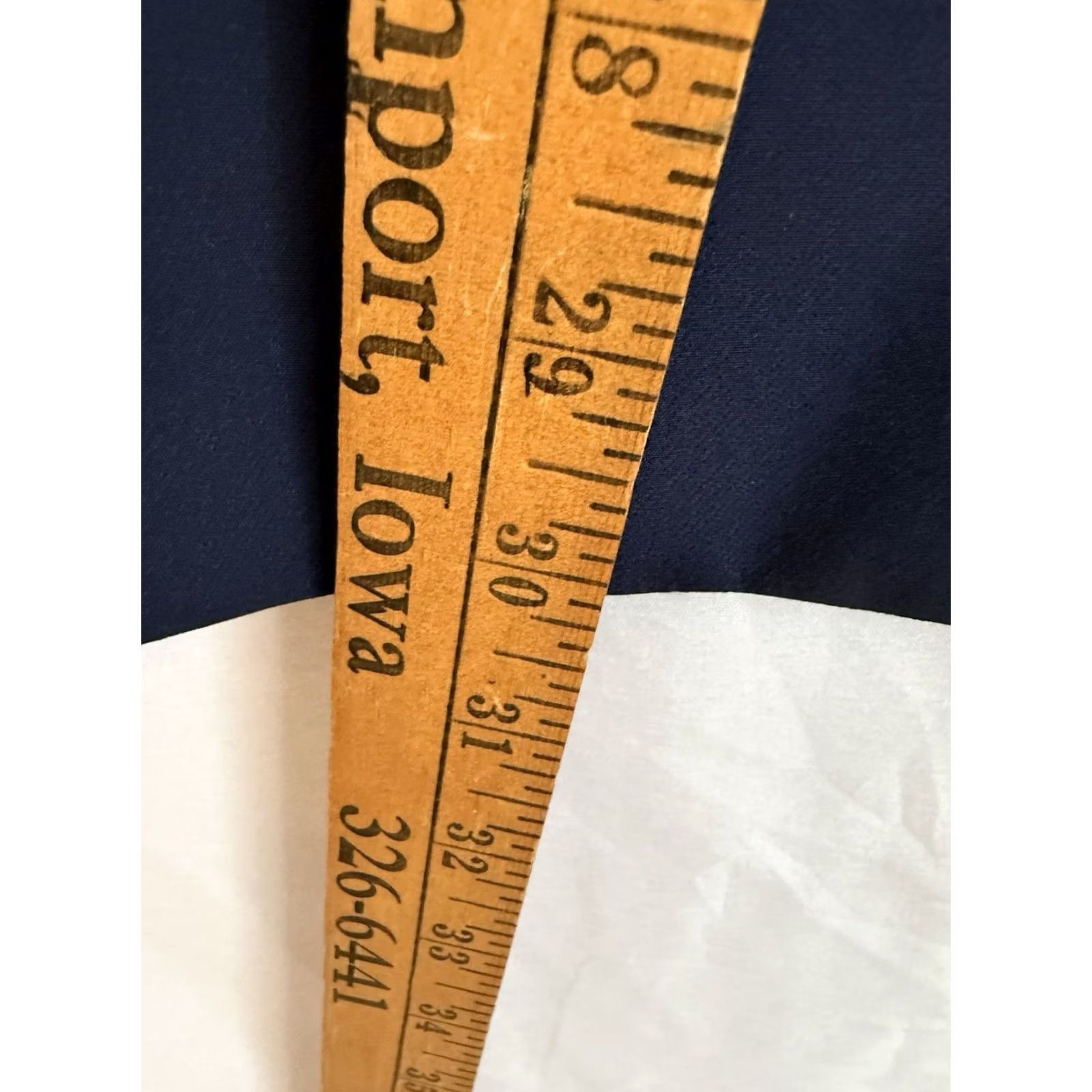 Vintage Chico's Women's Dress Pants Navy Blue Workwear Size 10 Reg Slimming Pockets Stretch Flat Front Size 32" / US 10 / IT 46 - 5 Thumbnail