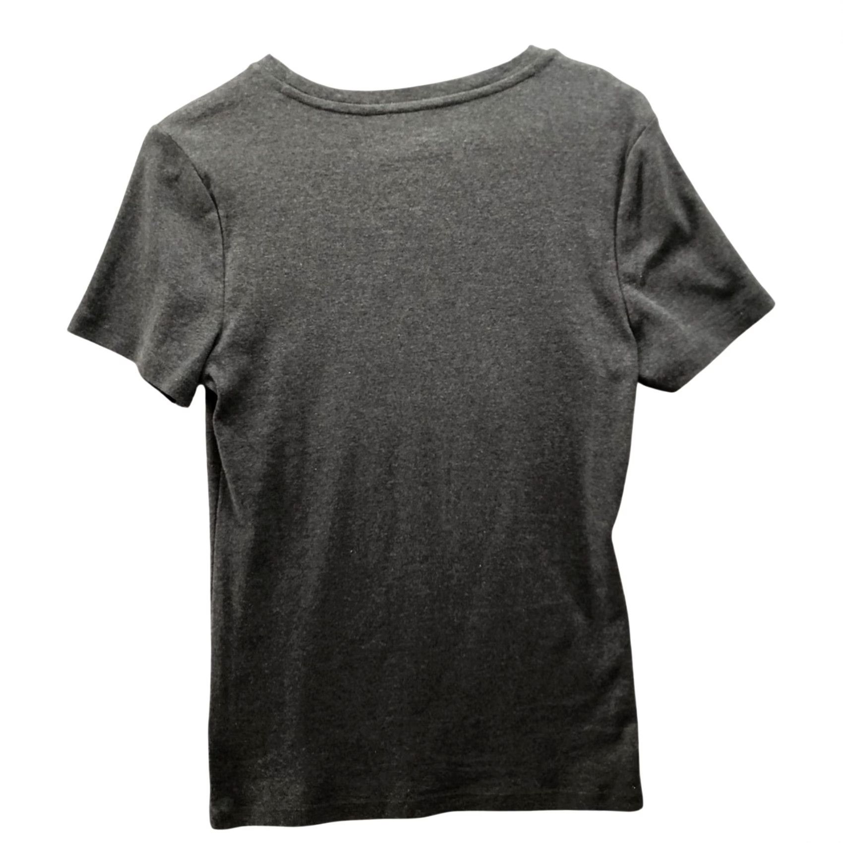 Tommy Hilfiger Tommy Hilfiger T Shirt Womens L Dark Gray Short Sleeve Crewneck Cotton Logo Size L / US 10 / IT 46 - 2 Thumbnail