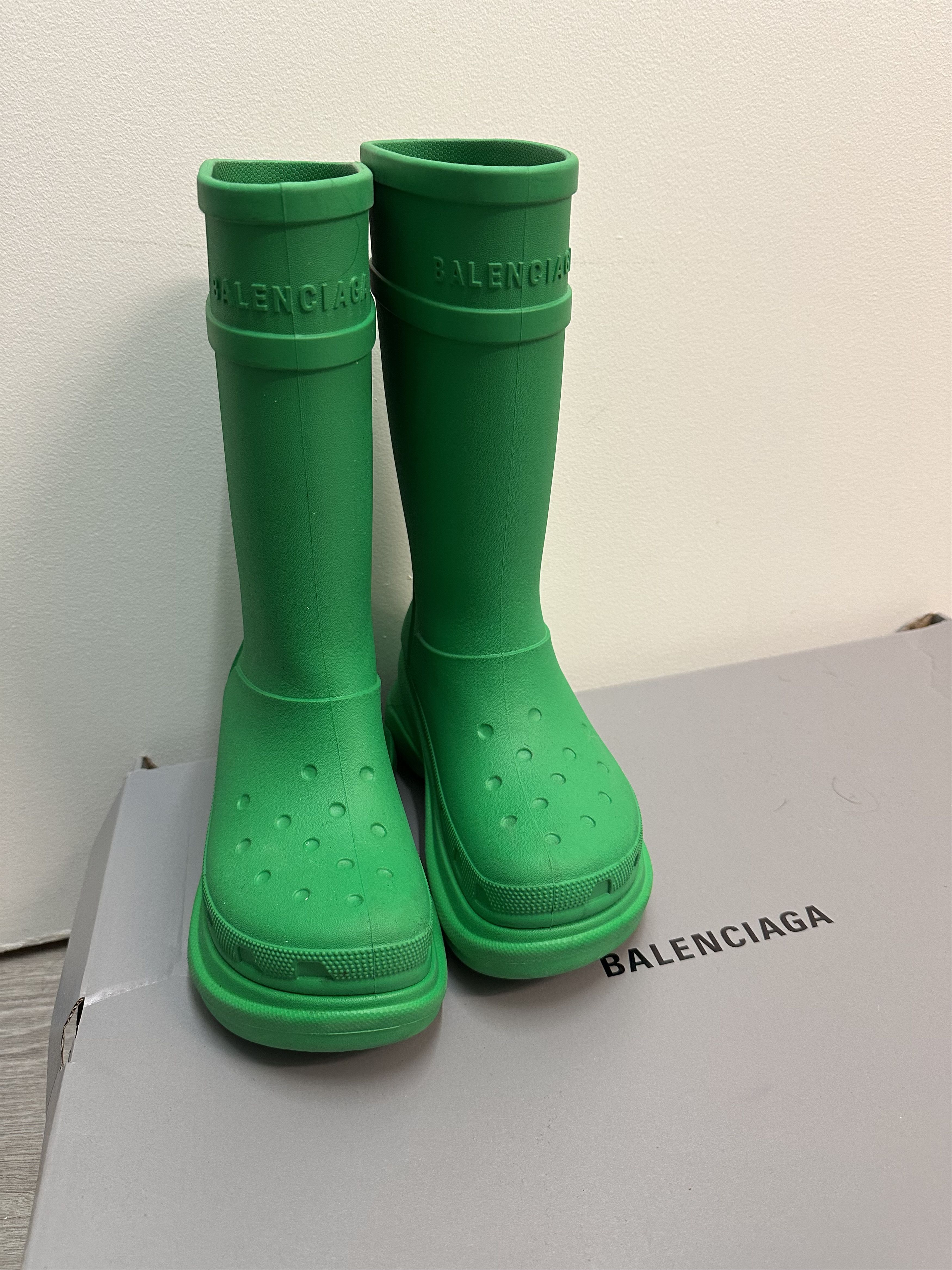 Balenciaga × Crocs Balenciaga Croc Boot Size US 6 / IT 36 - 1 Thumbnail