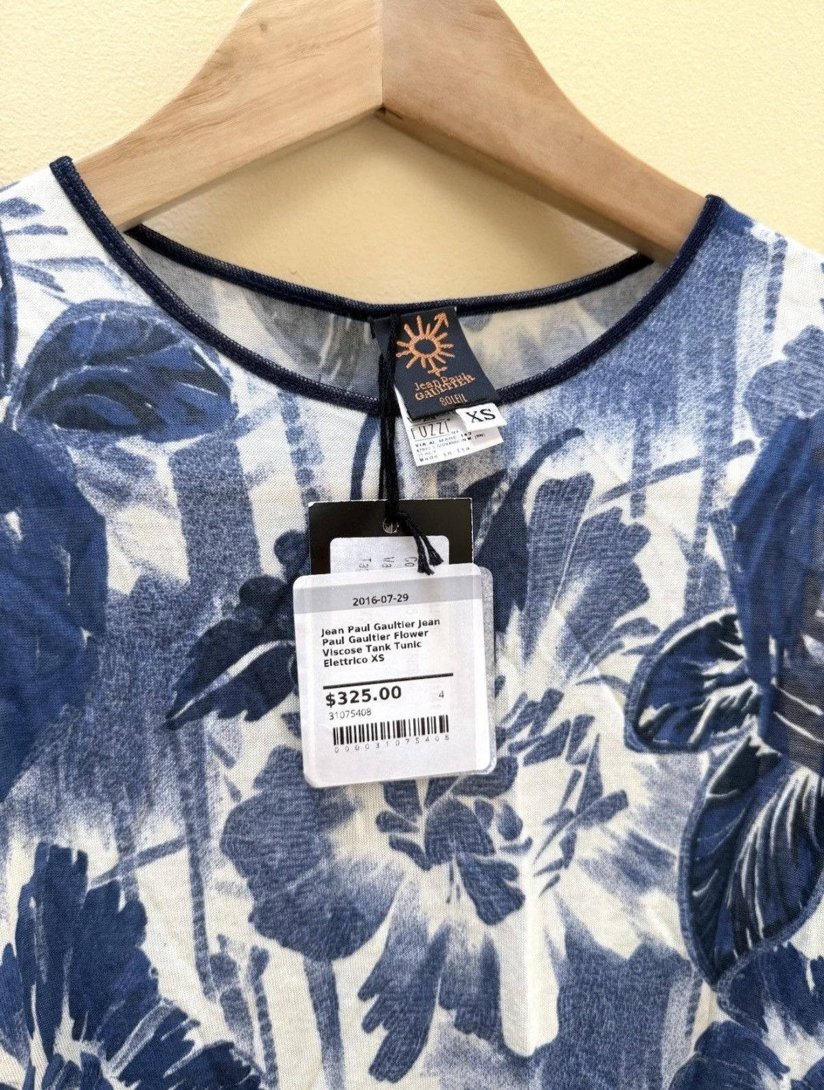 Jean Paul Gaultier Jean Paul Gaultier Soleil Tank Top Size XS Sleeveless Blue Size XS / US 0-2 / IT 36-38 - 2 Thumbnail