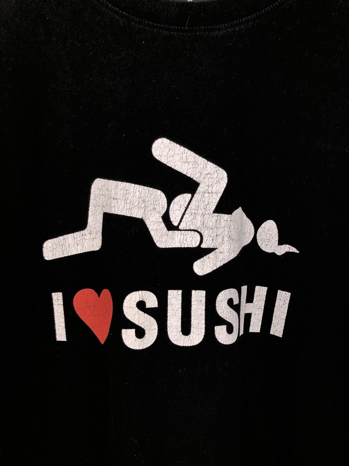 Hook-Ups Vintage Y2K Adult “I LOVE SUSHI PUSSY LICKED” Hook-Ups Size US L / EU 52-54 / 3 - 3 Thumbnail
