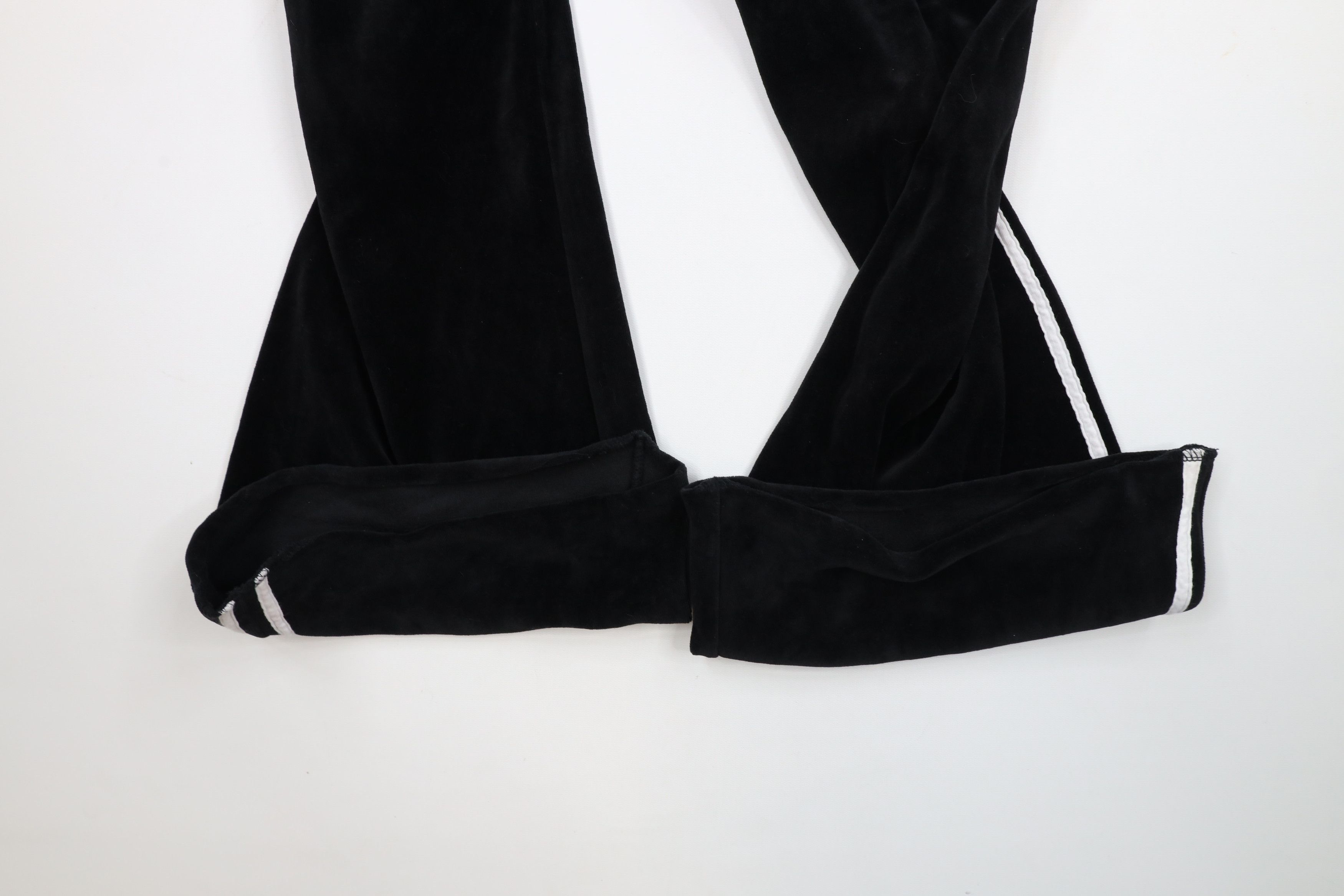 Vintage Vintage 90s Y2K Babydoll Crown Velour Wide Leg Sweatpants Size 34" / US 12 / IT 48 - 12 Thumbnail