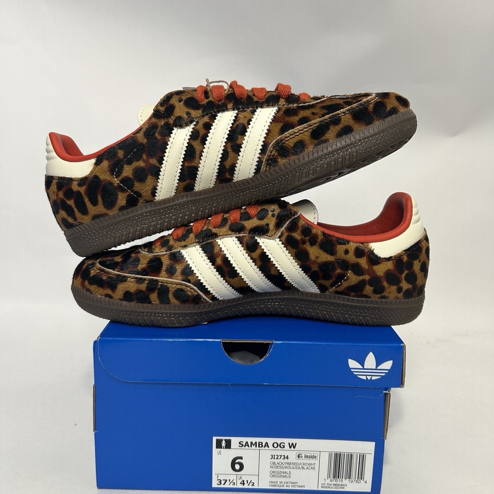 Adidas adidas Samba OG WMNS Leopard - “Preloved Red” JI2734 Size US 6 / IT 36 - 3 Thumbnail