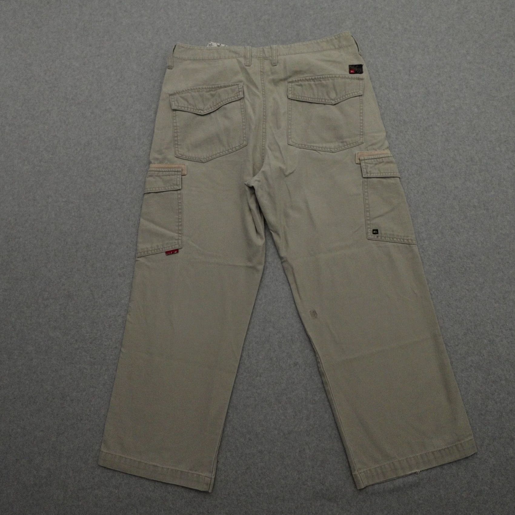 Quiksilver VTG 90s QUICKSILVER Mens 32 (32X26) Baggy Cargo Pants Carpenter Rave Skate Shirt Size US 32 / EU 48 - 2 Thumbnail
