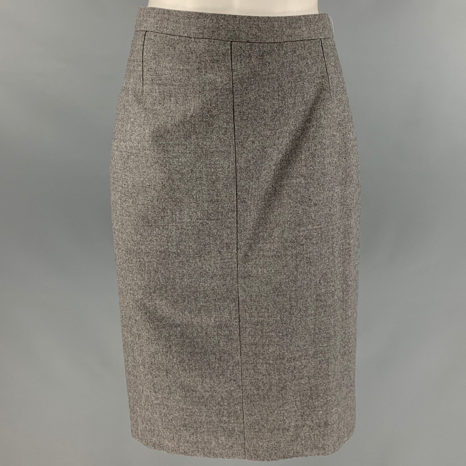 Other NO BRAND Size 4 Grey Heather Pencil Skirt Size 27" / US 4 / IT 40 - 1 Thumbnail