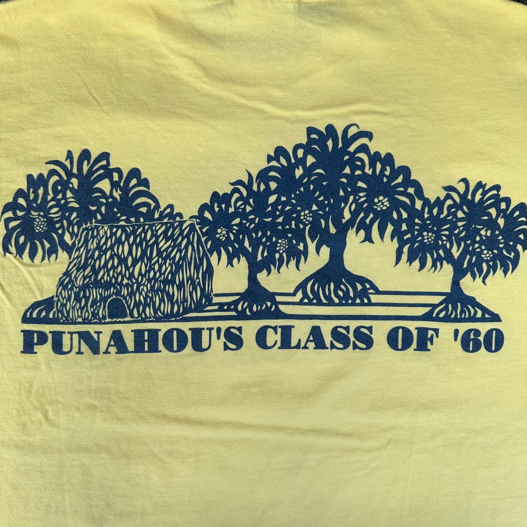 Hanes Vintage 90s Honolulu Punahou School Reunion T-Shirt Yellow L Size US L / EU 52-54 / 3 - 6 Thumbnail