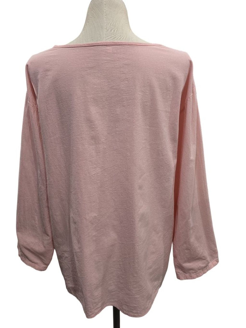 Other Women's Pink Long Sleeve Tee with Bunny Graphic, Size L Size L / US 10 / IT 46 - 3 Thumbnail