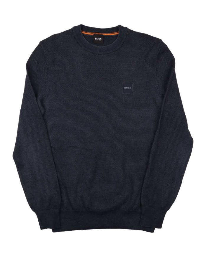Hugo Boss Hugo Boss Crewneck Knit Sweater Navy Blue Size US M / EU 48-50 / 2 - 1 Thumbnail