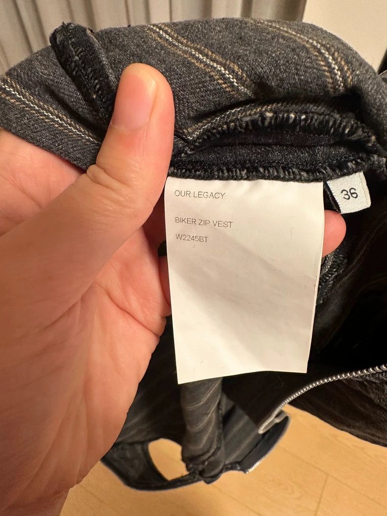 Our Legacy Our Legacy size36 Dark grey denim vest Size S / US 4 / IT 40 - 4 Thumbnail
