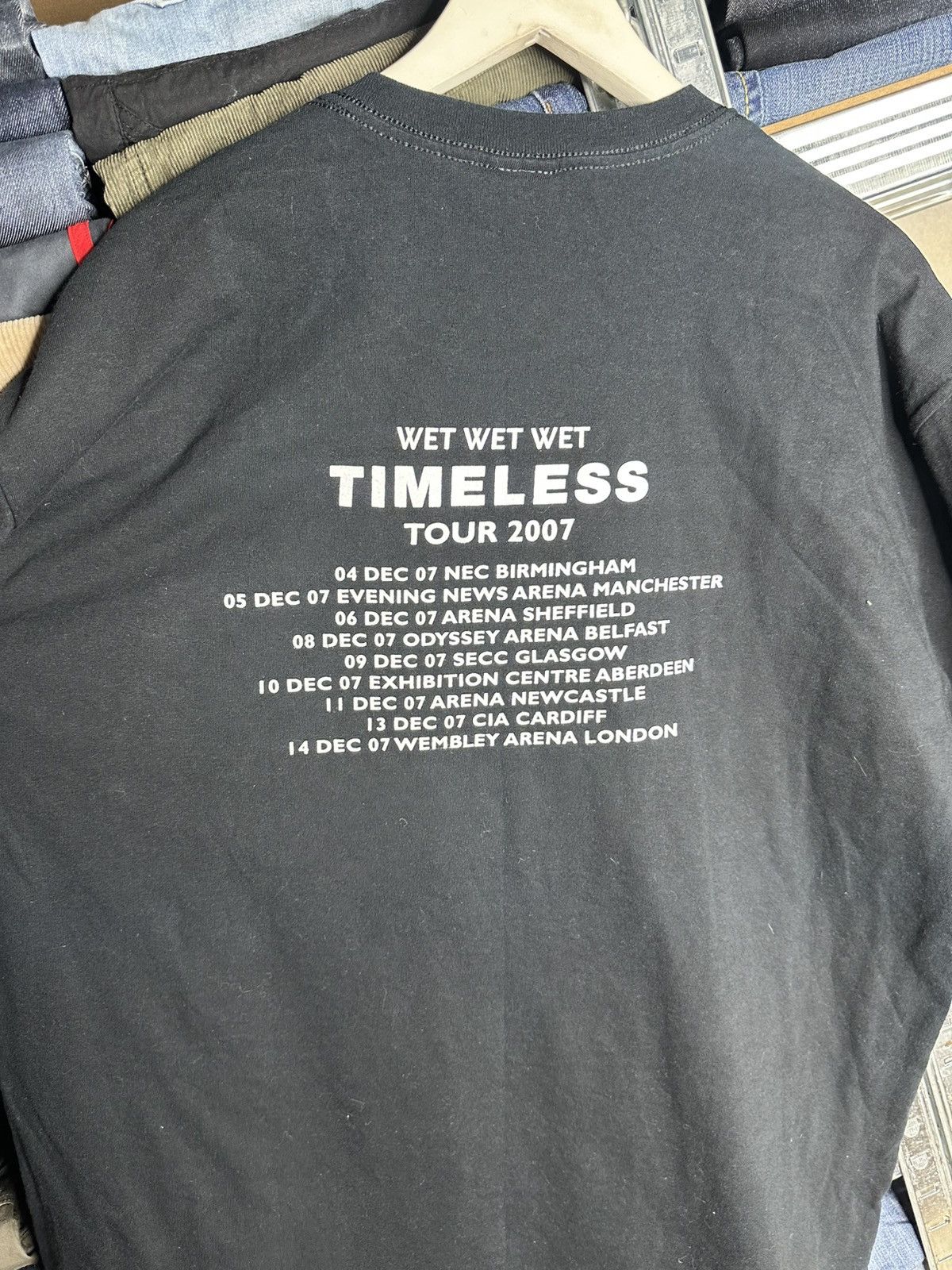 Gildan Vintage 2007 Wet Wet Wet Timeless Tour T-Shirt Black Size XL Size US XL / EU 56 / 4 - 5 Thumbnail