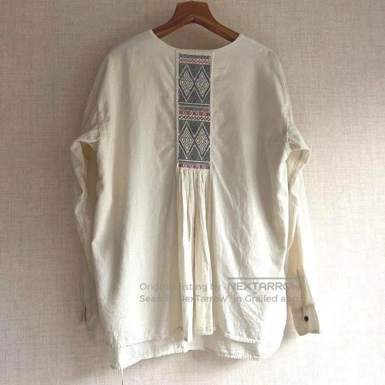 Kapital Rare Kapital Emblem Embroidered Linen Shirt. Size US M / EU 48-50 / 2 - 8 Thumbnail