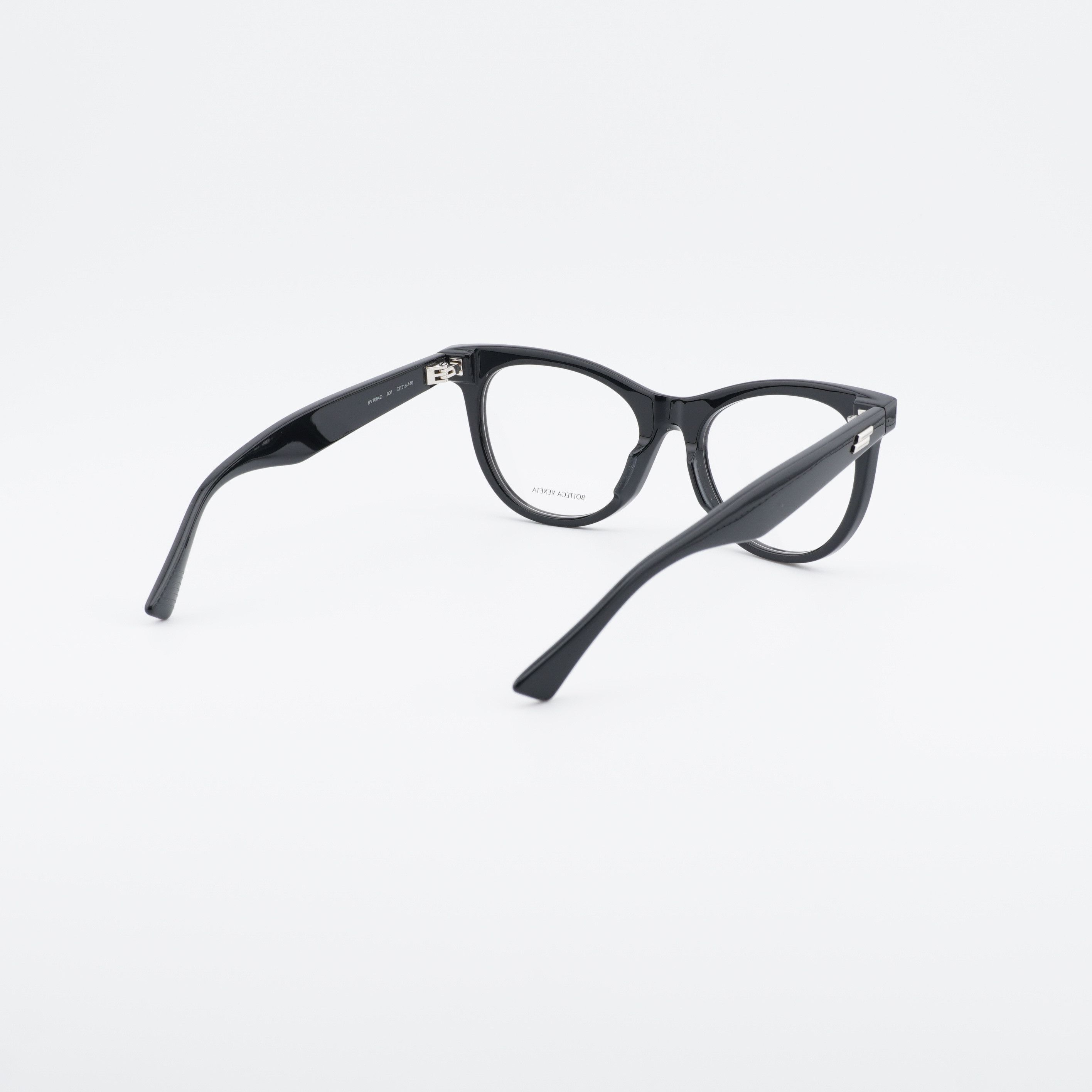 Bottega Veneta Bottega Veneta BV1064O 001 Eyeglasses Black 52mm Cat Eye Size ONE SIZE - 4 Thumbnail
