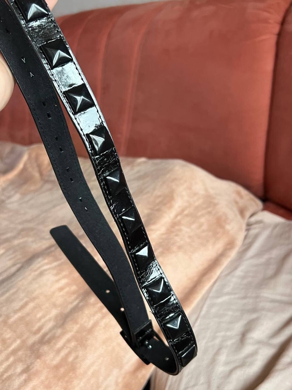 CABANE de ZUCCa × Japanese Brand Vintage Japanese Brand Cabane De Zucca Studded Black Belt Size 36 - 3 Thumbnail