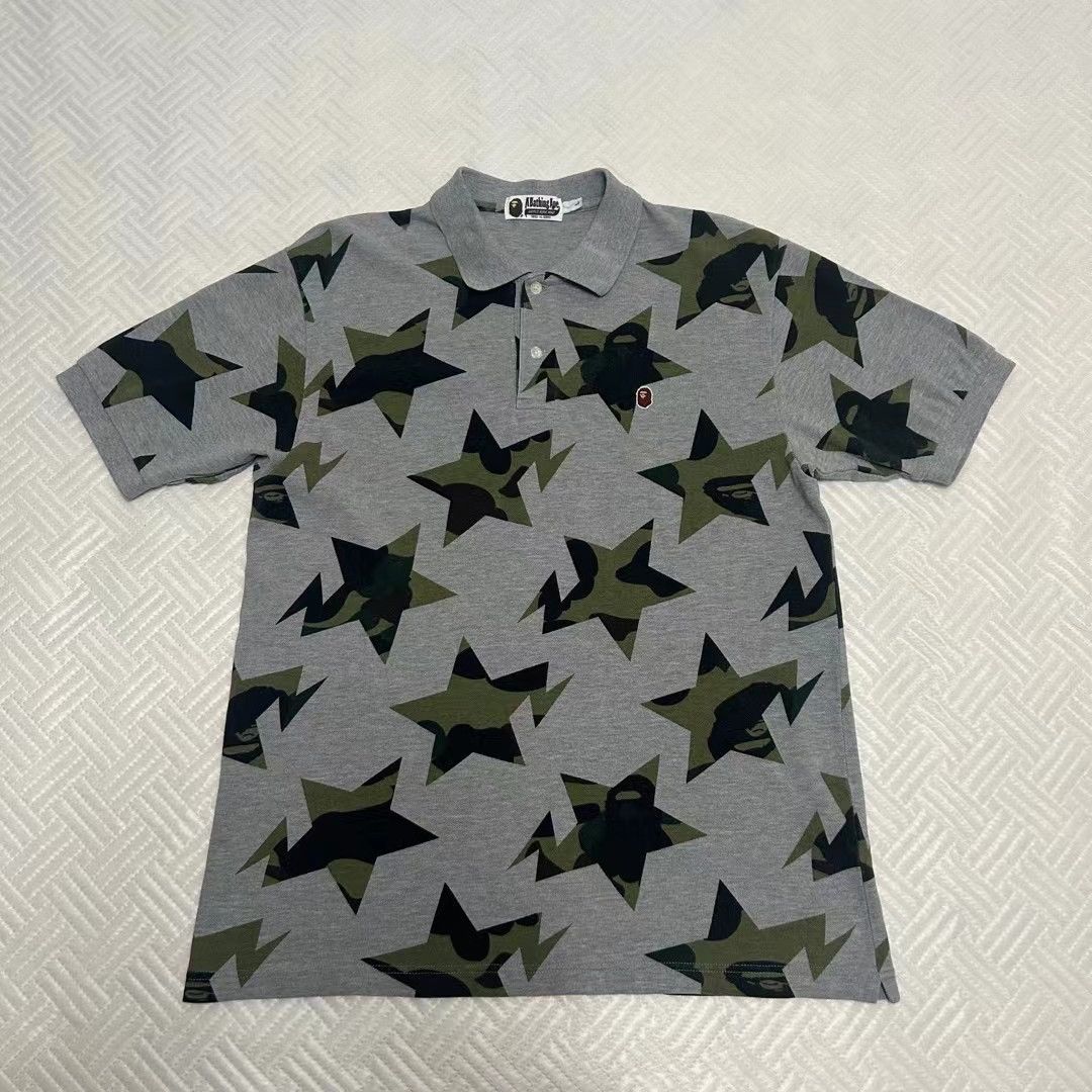Bape 1ST CAMO STA PATTERN POLO Size US L / EU 52-54 / 3 - 1 Thumbnail