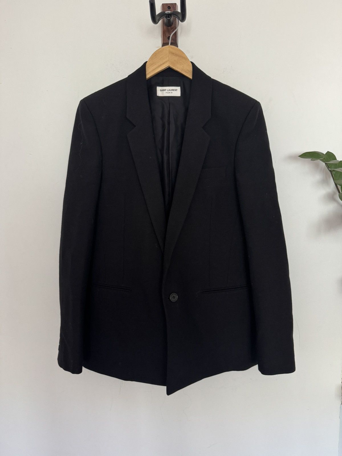Saint Laurent Paris Wool/Goat Hair Blazer Size 46R - 1 Thumbnail