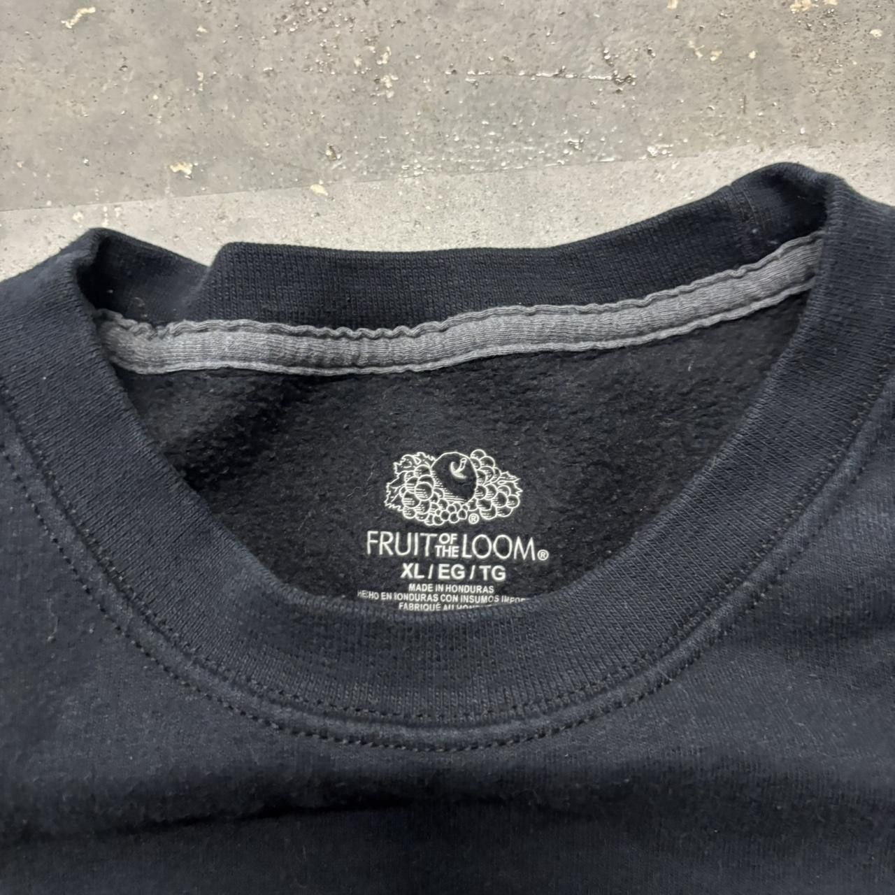 Japanese Brand × Vintage Crazy Vintage Y2K/2000s Black Blank Essential Crewneck! Size US XL / EU 56 / 4 - 6 Thumbnail