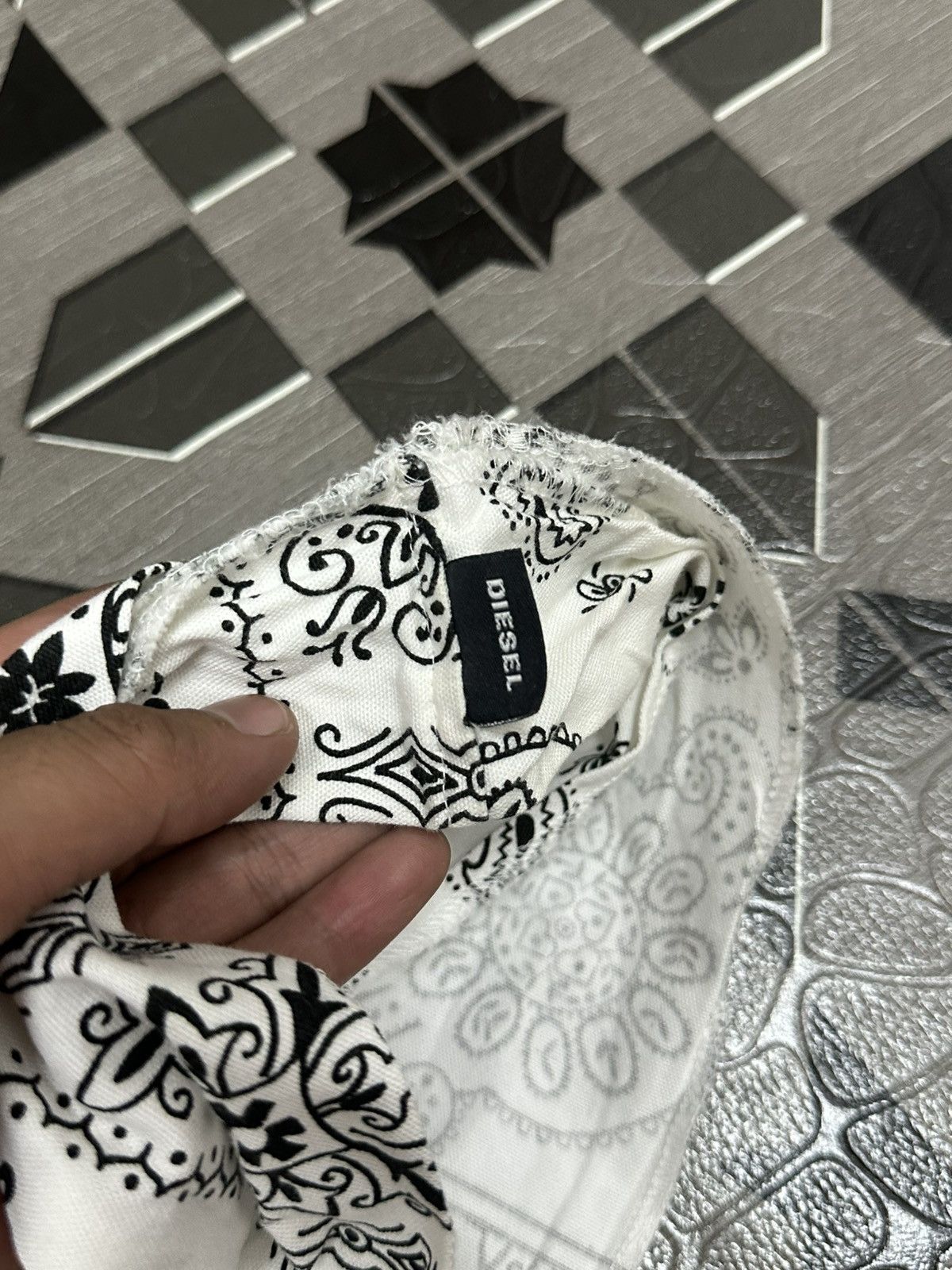 Diesel Diesel Paisley Design Eco Tote Bag Size ONE SIZE - 4 Thumbnail