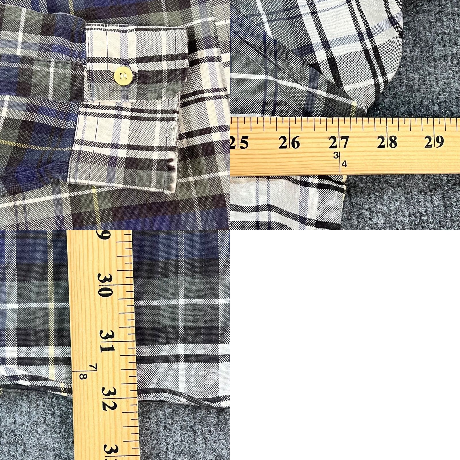 Brooks Brothers VINTAGE Brooks Brothers Dress Shirt Mens XL Green White Tartan Plaid Oxford OCBD Made in USA Shirt Mens XL Green White Tartan Plaid USA Size US XL / EU 56 / 4 - 8 Thumbnail
