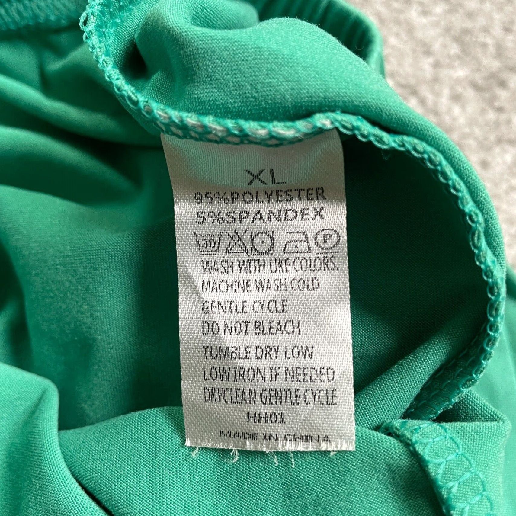 Vintage Unbranded Casual Bike Shorts Womens XL Green Compression Active Gym Yoga 30x9 Size 40" / US 18 - 3 Thumbnail