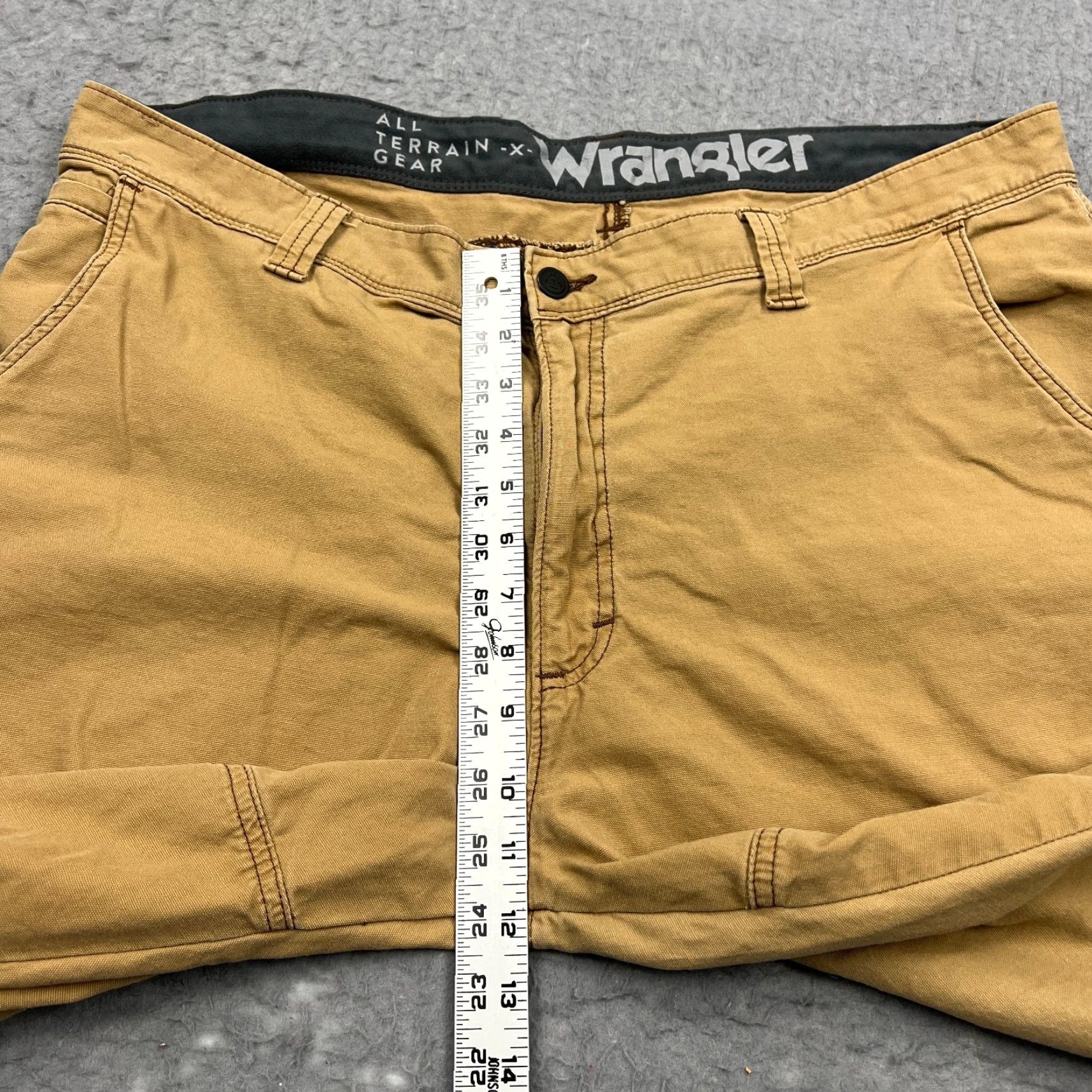 Wrangler Wrangler ATG All Terrain Utility Work Pants Mens 40x30 Beige Canvas Trouser Hike Size US 40 / EU 56 - 6 Thumbnail