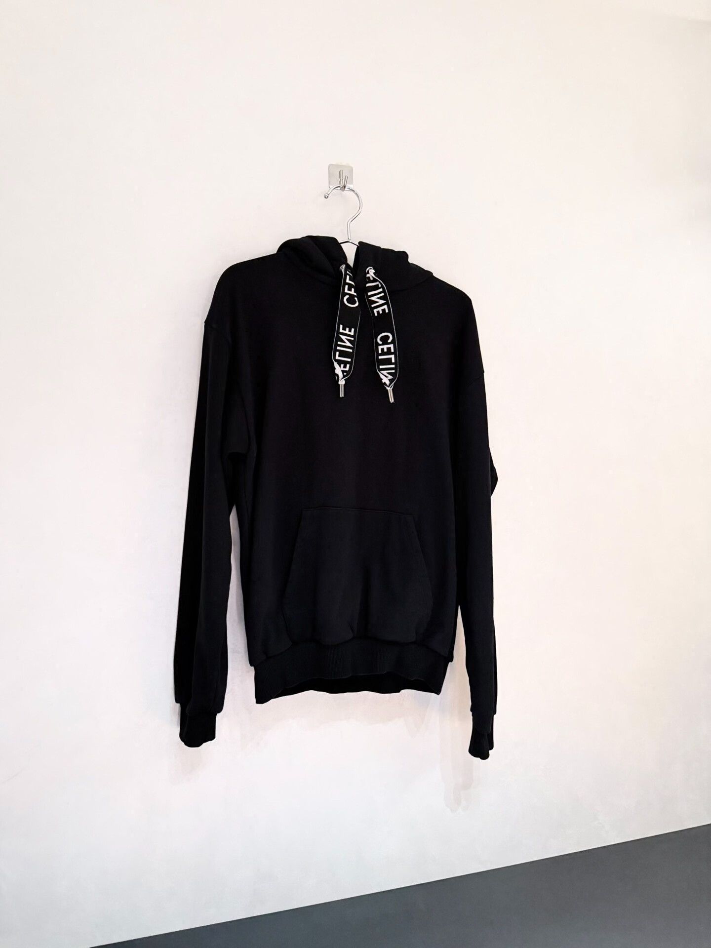 Celine Celine Black Hooded Long Sleeve Sweatshirt Size M / US 6-8 / IT 42-44 - 1 Thumbnail