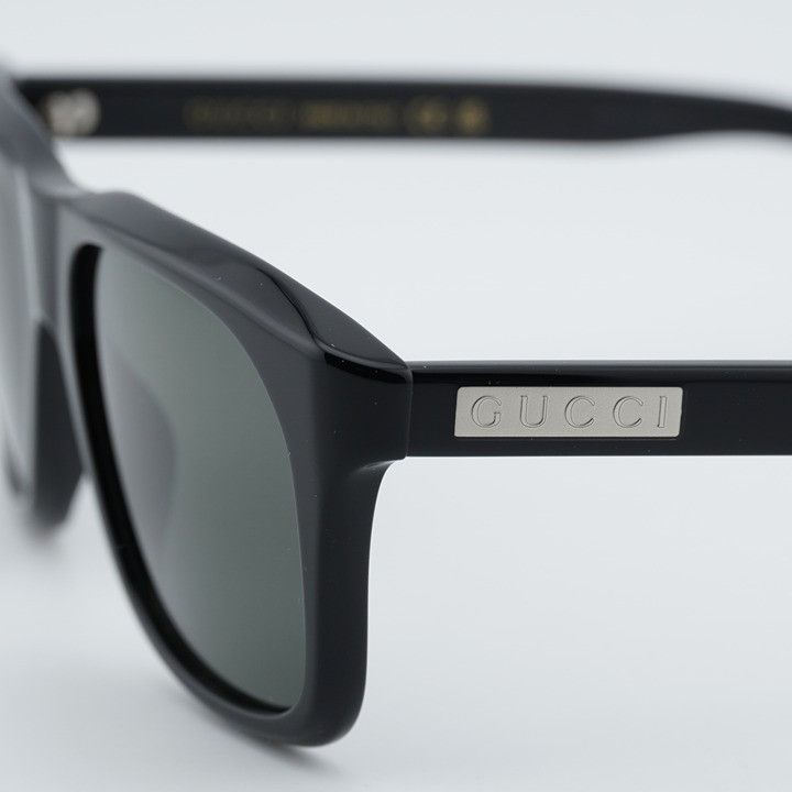 Gucci Gucci GG2077S 001 Sunglasses Black Square Frame, Grey Lenses Size ONE SIZE - 9 Thumbnail