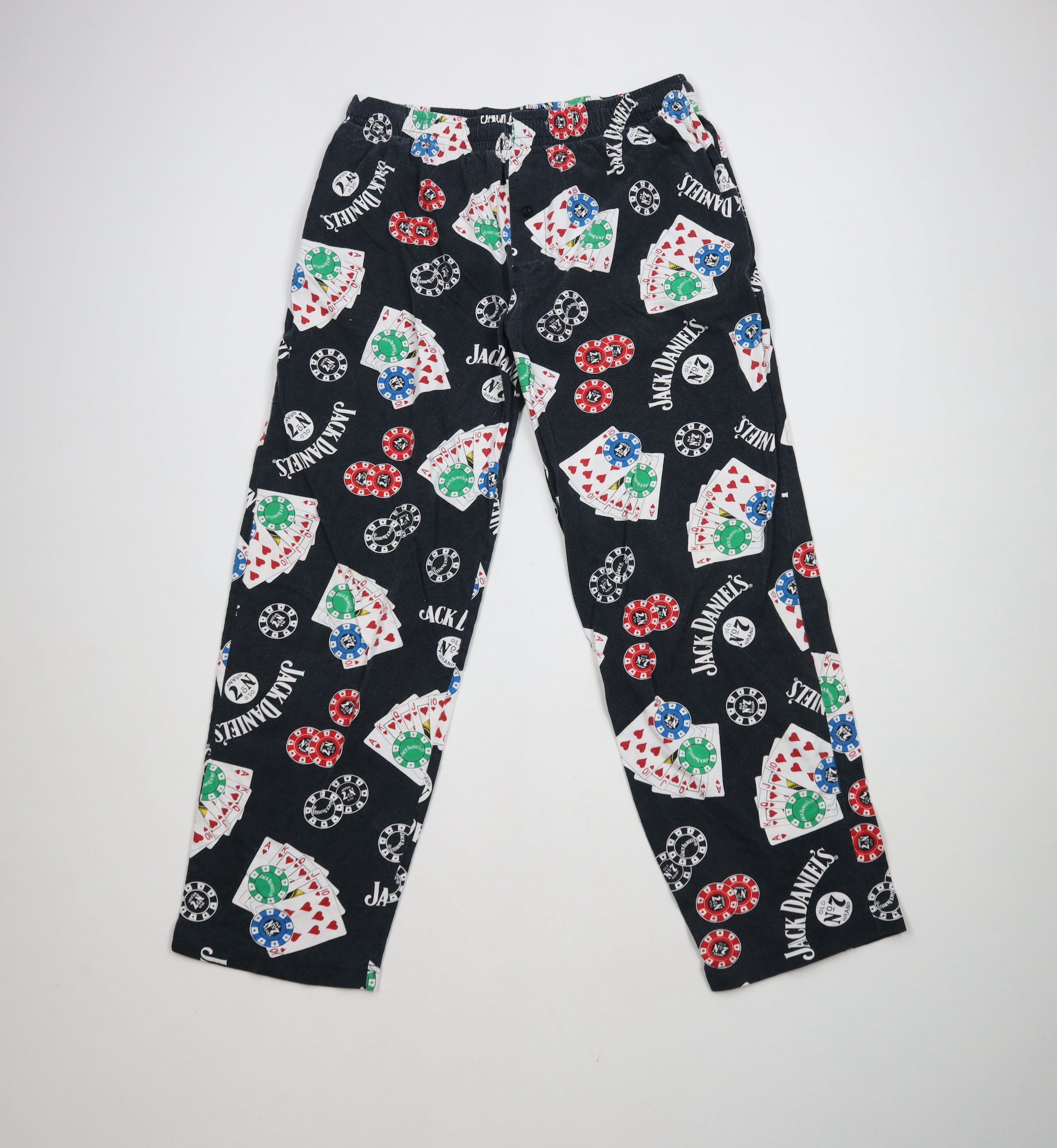 Vintage Vintage Y2K 2005 Jack Daniels Whisky Wide Leg Poker Pants Size US 34 / EU 50 - 1 Thumbnail