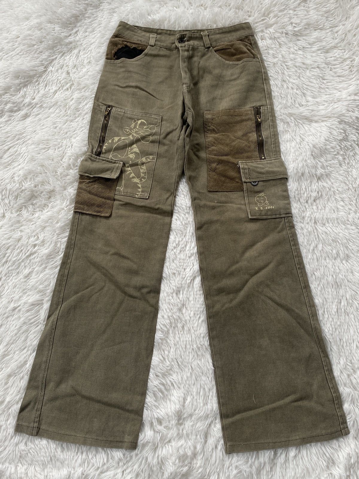 Vintage 🔥RARE🔥 Japanese Brand cool Cargo pant bootcut Size 27" / US 4 / IT 40 - 2 Thumbnail