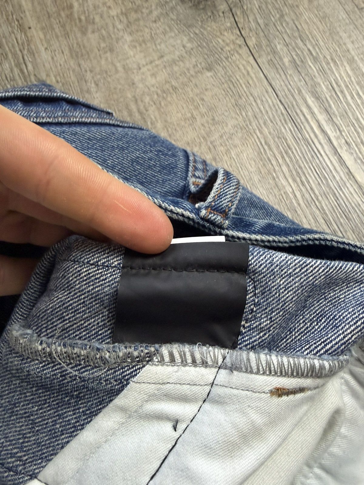 Balenciaga sample 24 Balenciaga denim/Leather hybrid Biker Pants Size US 29 - 7 Thumbnail