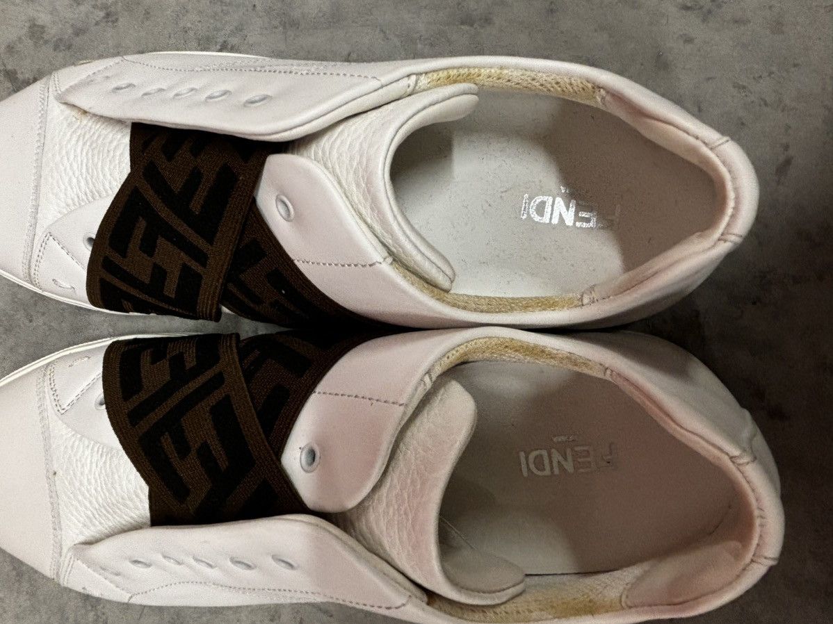 Fendi Low fendi white sneakers Size US 7 / EU 40 - 3 Thumbnail