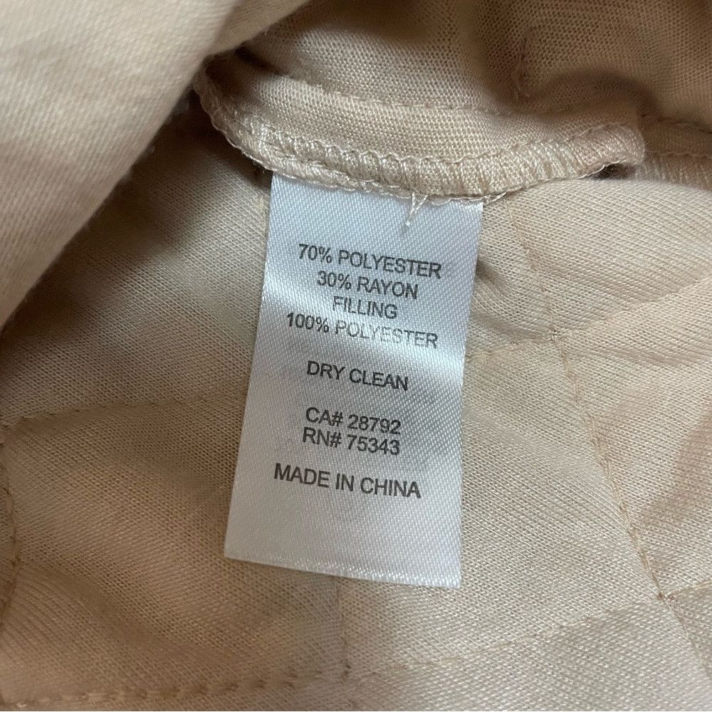 Other NWT New Sigrid Olsen Quilted Beige Shirt Jacket Size 1X Size XL / US 12-14 / IT 48-50 - 7 Thumbnail