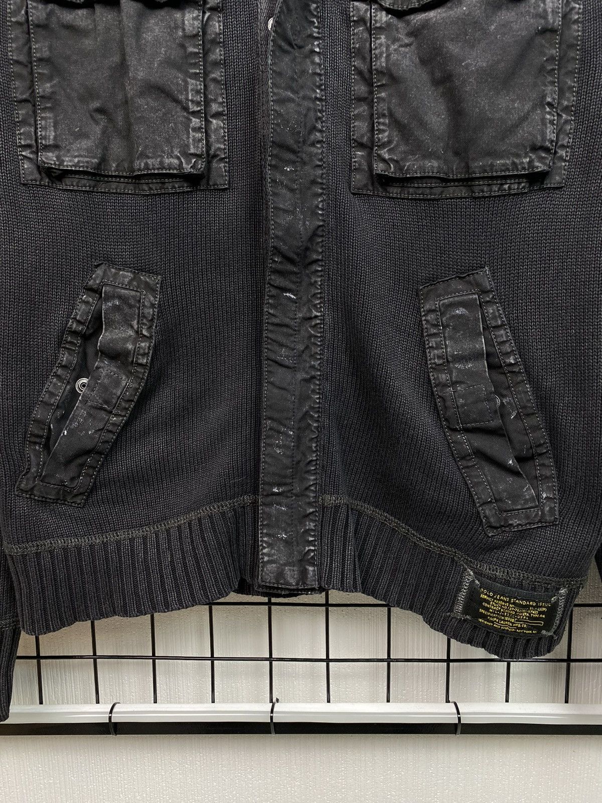 Lauren Ralph Lauren Polo Jeans Company Ralph Lauren Zip Knit Sweater Men Black S Size US S / EU 44-46 / 1 - 7 Thumbnail