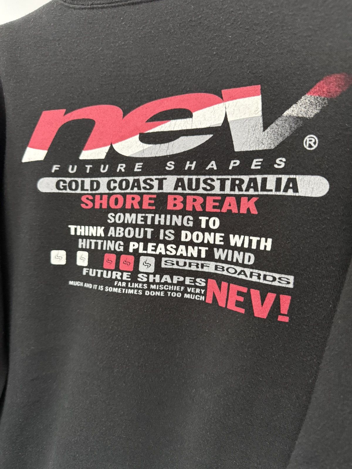 Japanese Brand 🔥 NEV SURF FUTURE SHAPE ROUNDNECK SWEATSHIRT Size US XS / EU 42 / 0 - 10 Thumbnail