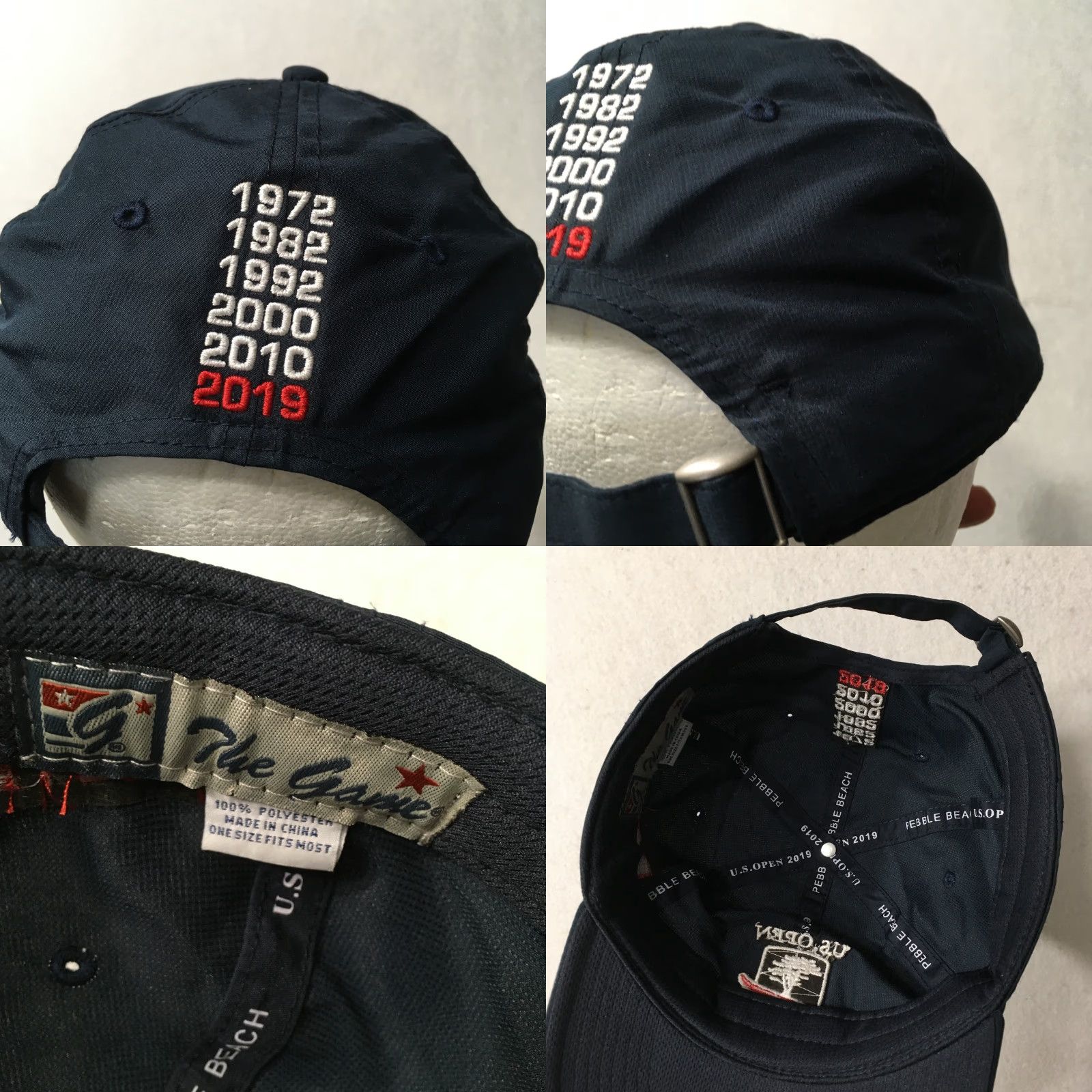 Doublet US Open Pebble Beach Hat 2019 Cap Strap Back Baseball Cap Unisex Adults One Size Blue Pebble Beach Golf The Game Adjustable Hats Mens Womens Size ONE SIZE - 8 Thumbnail