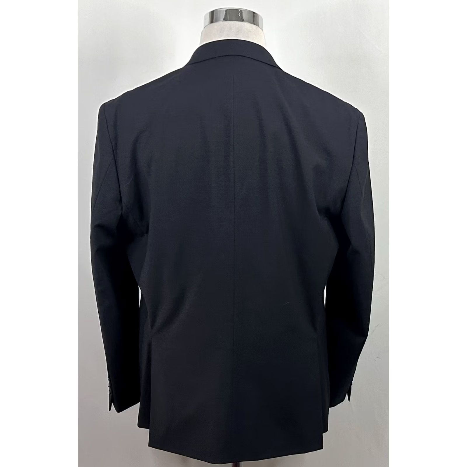 Joseph Abboud Joseph Abboud Sport Coat Black Plaid Two Button 44R Slim Fit Wool Blend Men Jacket Coat Vented Regular Length Size US XS / EU 42 / 0 - 6 Thumbnail
