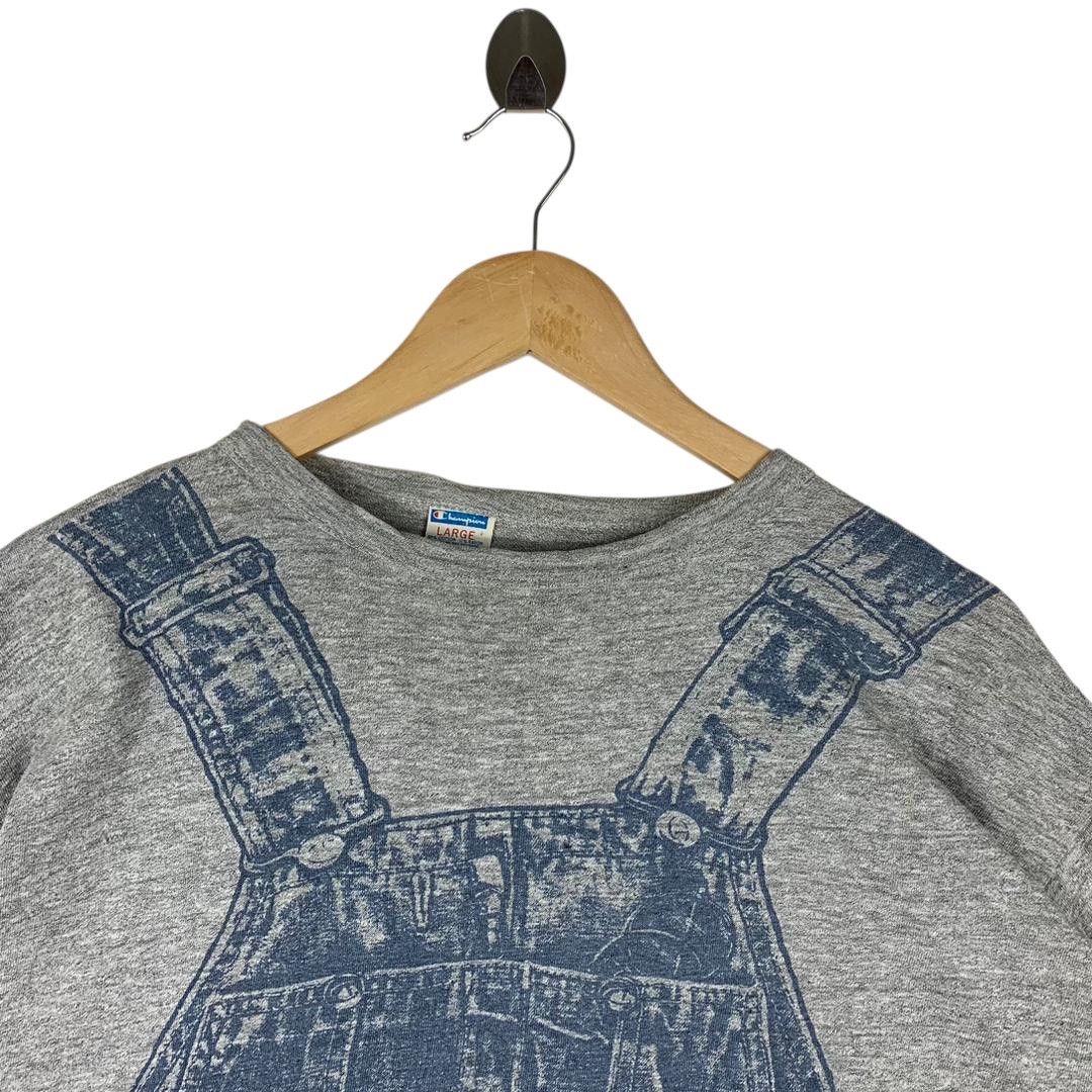 Champion Vintage 80s Champion 88/12 Overalls Graphic Tee Size US L / EU 52-54 / 3 - 2 Thumbnail