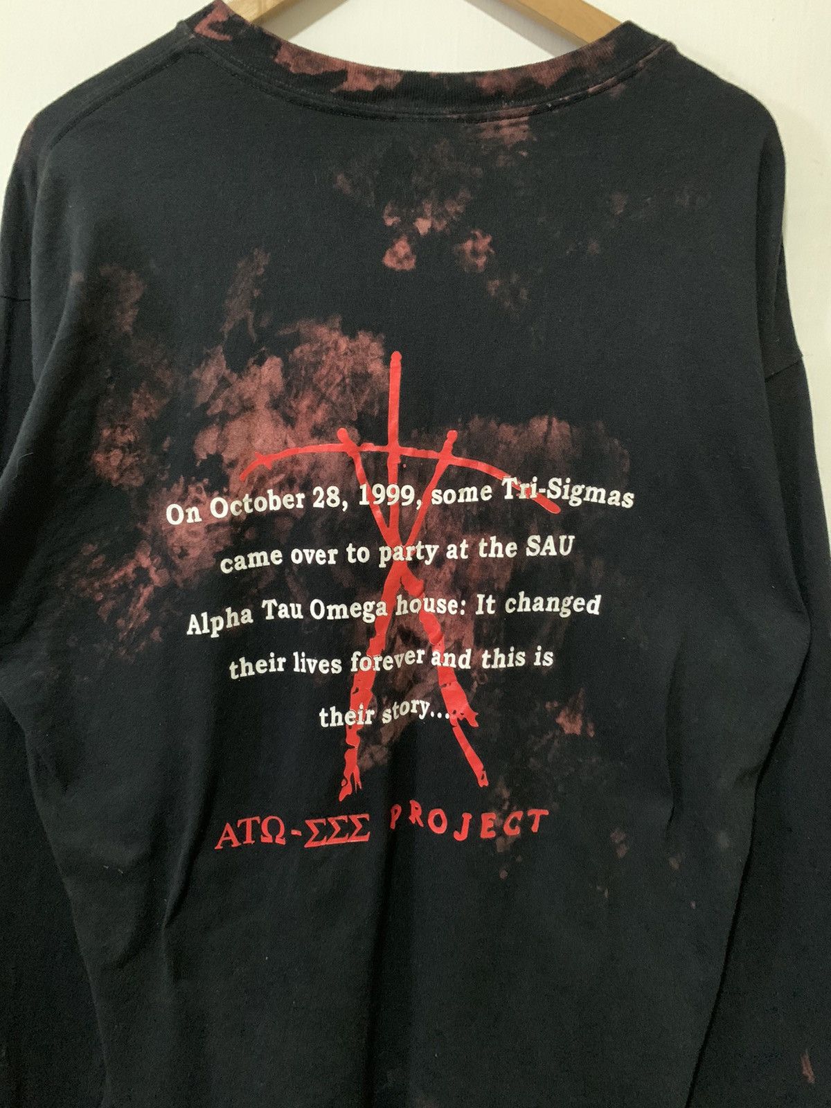 Fruit Of The Loom Vintage Alpha Tau Omega X Sigma Long Sleeve Tee Size US XL / EU 56 / 4 - 3 Thumbnail