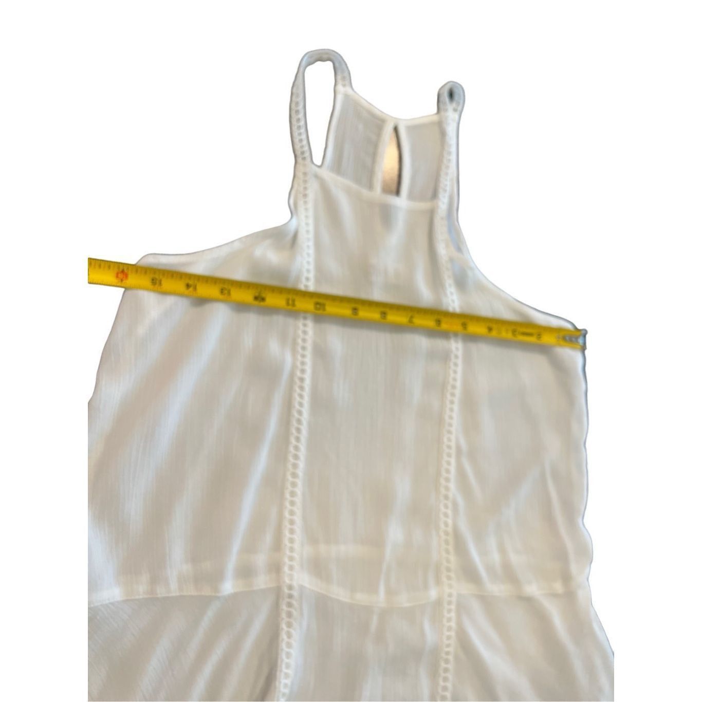 Hollister Hollister white Ruffle Hem mini Dress size S Size S / US 4 / IT 40 - 6 Thumbnail