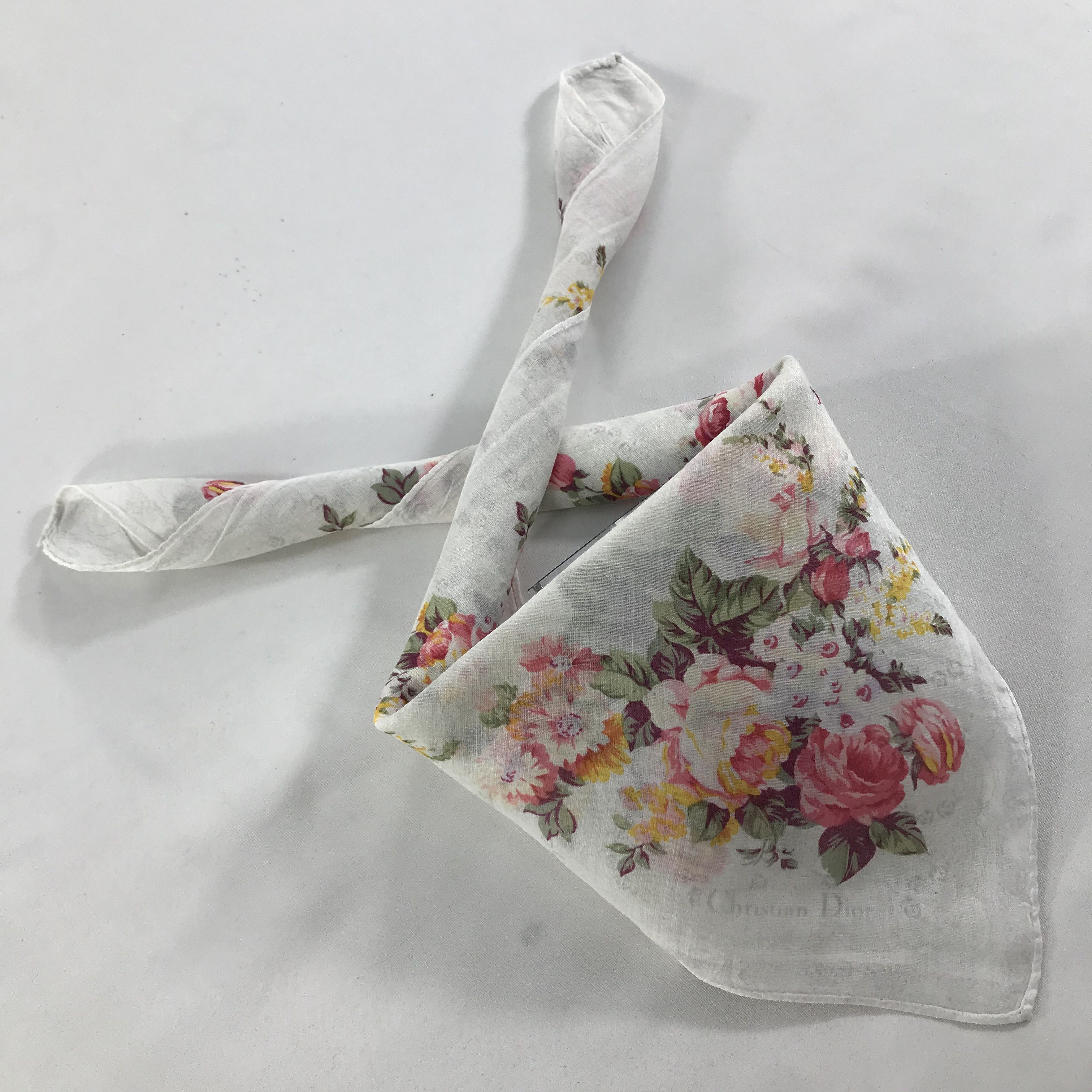 Christian Dior Monsieur × Vintage Christian Dior Bandana / Handkerchief / Neckerchief - S1312 Size ONE SIZE - 4 Thumbnail