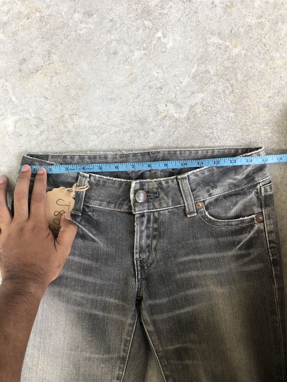 If Six Was Nine Japanese Kari Ang Flared Jeans Distressed Jeans Size US 30 / EU 46 - 17 Thumbnail