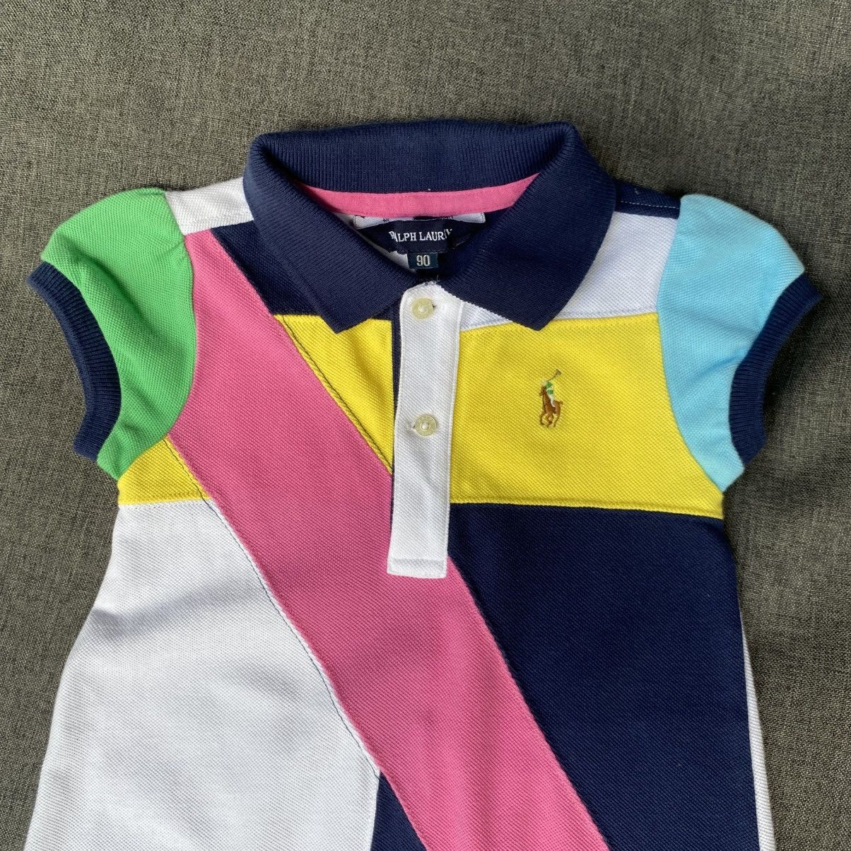 Ralph Lauren RALPH LAUREN Kids Colorblock Polo Dress with Pleated Hem Size S / US 4 / IT 40 - 5 Thumbnail