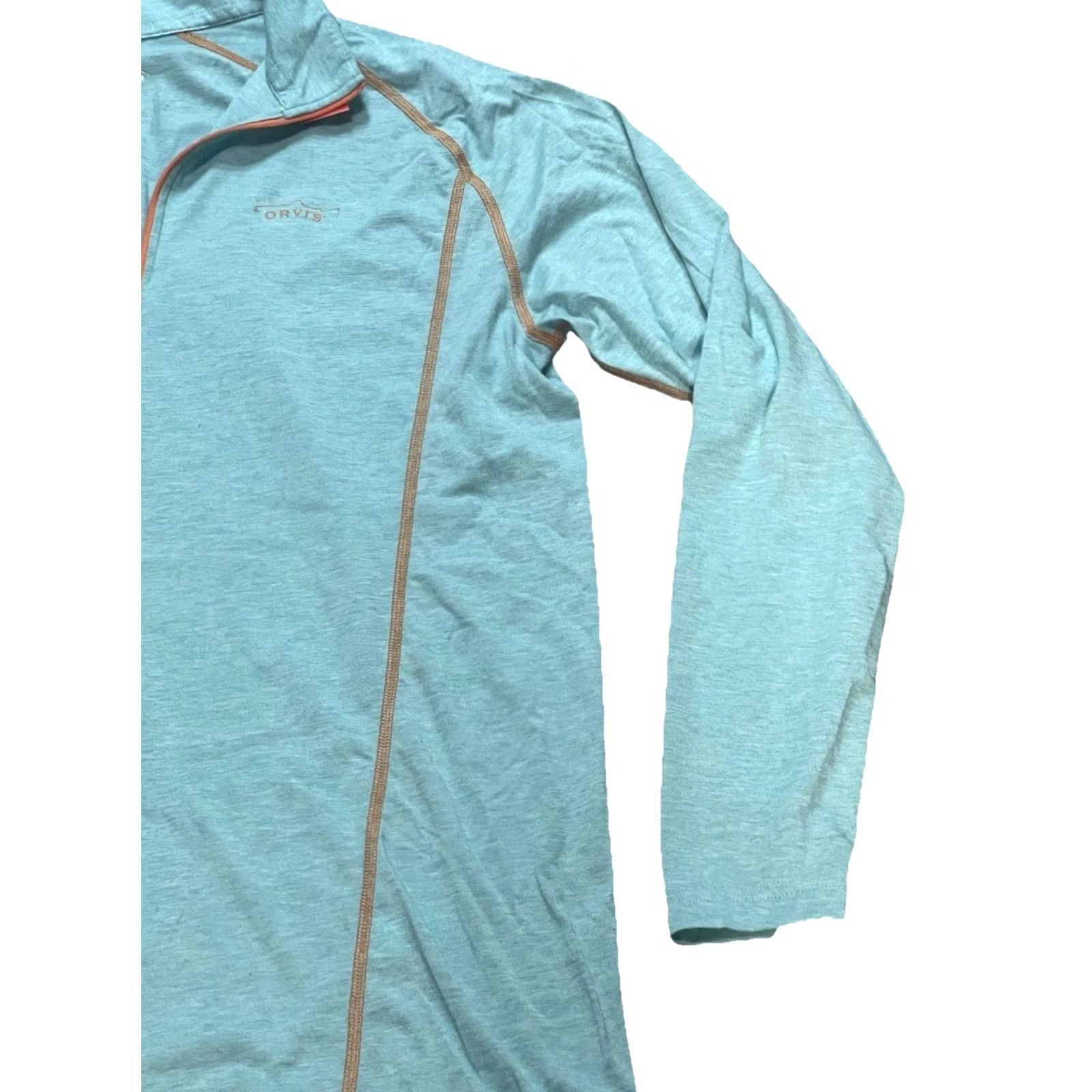 Orvis Orvis Dri-Release Quarter Zip Pullover Shirt Aqua Blue UPF 30 Men’s Medium Size US M / EU 48-50 / 2 - 3 Thumbnail