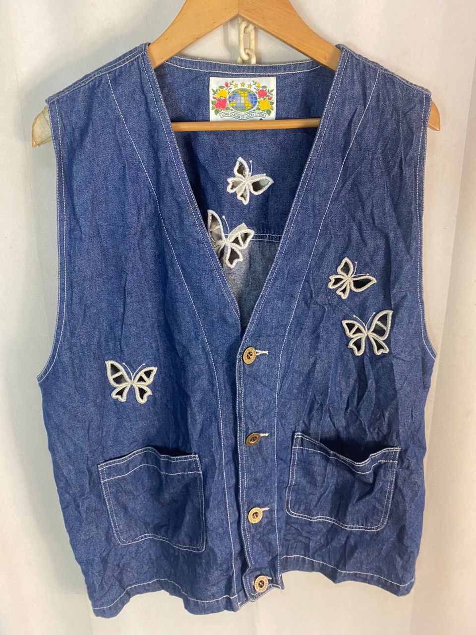 Japanese Brand × Vintage Worderful vacation denim vest by park house Size L / US 10 / IT 46 - 2 Thumbnail