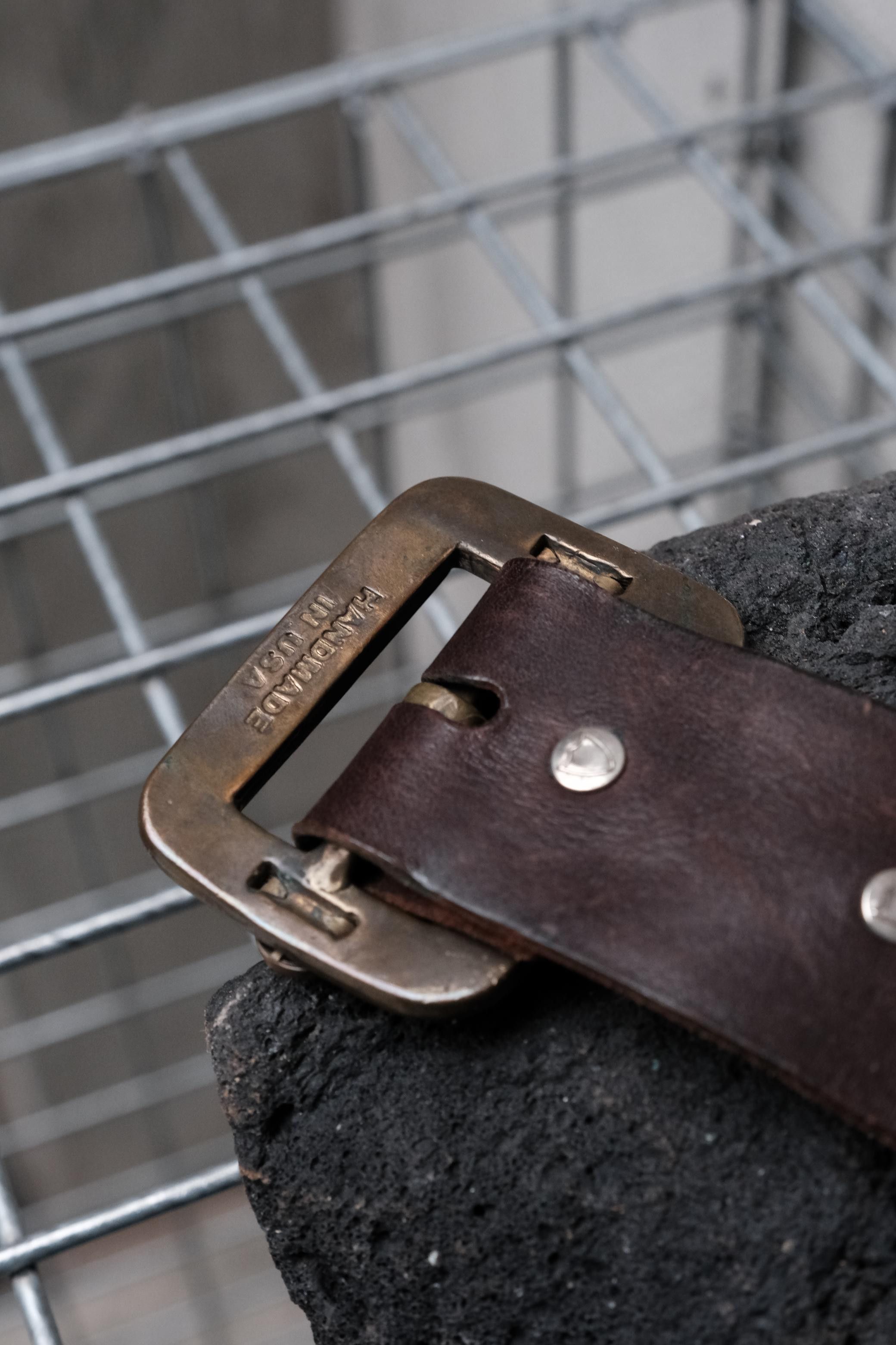 Hollywood Trading Company Hollywood Trading Company Brown 5-Row Pyramid Stud Belt Size ONE SIZE - 8 Thumbnail