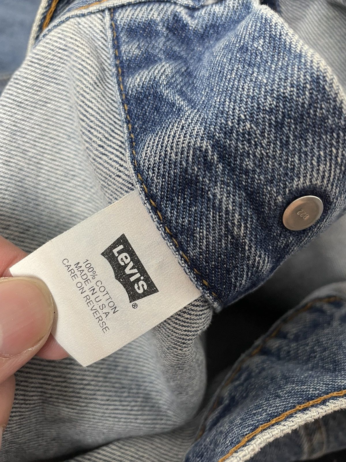 Levi's Vintage Levi’s 90s Denim Jacket Rare Made In USA Size US L / EU 52-54 / 3 - 6 Thumbnail