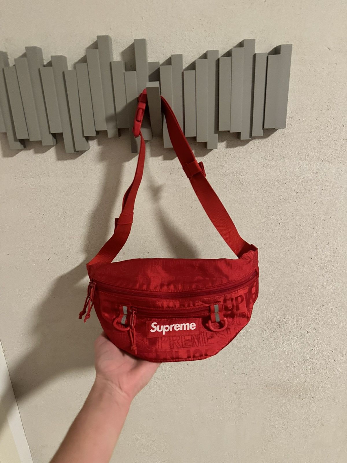 supreme red waist bag ss19 Bags Luggage